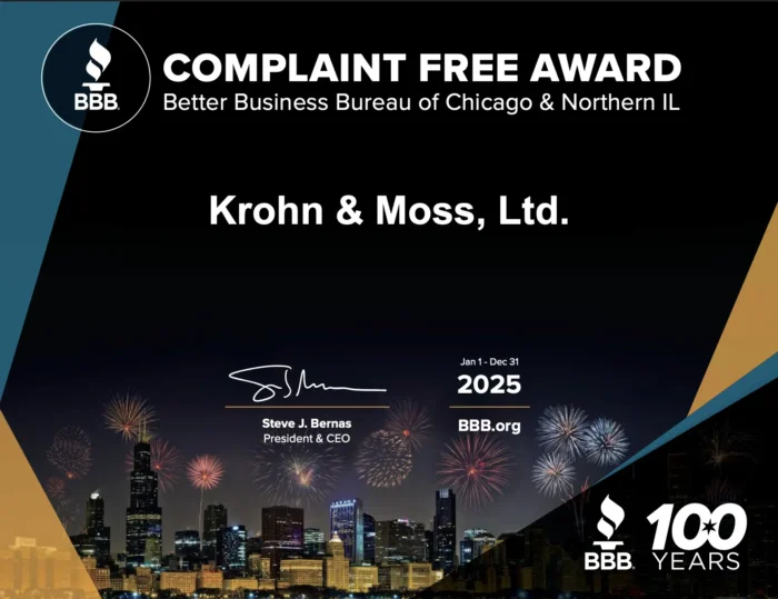 Complaint Free Award 